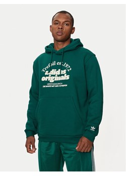 adidas Bluza Graphic IS1412 Zielony Loose Fit ze sklepu MODIVO w kategorii Bluzy męskie - zdjęcie 181034467
