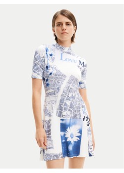 Desigual Sukienka codzienna MONSIEUR CHRISTIAN LACROIX Clavelitos 24SWVK54 Niebieski Regular Fit ze sklepu MODIVO w kategorii Sukienki - zdjęcie 181034587