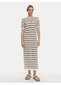 Tommy Hilfiger Sukienka letnia Pointelle WW0WW44489 Beżowy Slim Fit ze sklepu MODIVO w kategorii Sukienki - zdjęcie 181034736