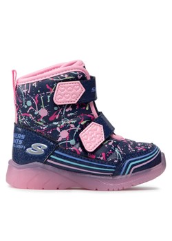 Skechers Śniegowce Power Paint 302653N/NVMT Granatowy ze sklepu MODIVO w kategorii Buty zimowe dziecięce - zdjęcie 181035058