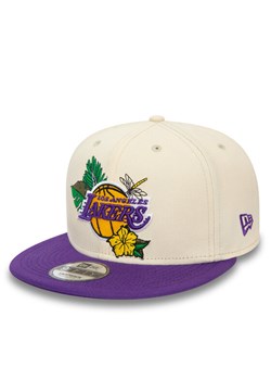 New Era Czapka z daszkiem Nba Floral 950 Lakers 60503484 Beżowy ze sklepu MODIVO w kategorii Czapki z daszkiem damskie - zdjęcie 181035117