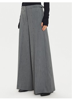 TWINSET Spodnie palazzo 242AM2043 Szary Wide Leg ze sklepu MODIVO w kategorii Spodnie damskie - zdjęcie 181035285