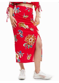 Desigual Spódnica ołówkowa Crimea 23SWFW22 Czerwony Slim Fit ze sklepu MODIVO w kategorii Spódnice - zdjęcie 181035318