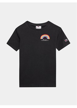 Champion T-Shirt 306374 Czarny Regular Fit ze sklepu MODIVO w kategorii Bluzki dziewczęce - zdjęcie 181035489