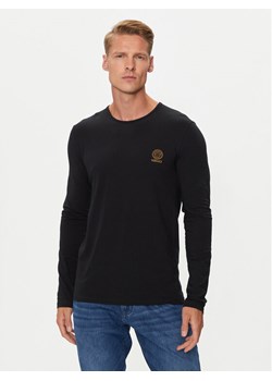Versace Longsleeve AUU01007 1A10011 Czarny Regular Fit ze sklepu MODIVO w kategorii T-shirty męskie - zdjęcie 181035516