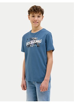 Jack&Jones Junior T-Shirt Hawaii 12269916 Niebieski Standard Fit ze sklepu MODIVO w kategorii T-shirty chłopięce - zdjęcie 181035715