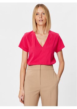 Sisley T-Shirt 3096L400B Różowy Regular Fit ze sklepu MODIVO w kategorii Bluzki damskie - zdjęcie 181035965
