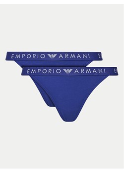 Emporio Armani Underwear Komplet 2 par stringów 164522 4F227 07191 Niebieski ze sklepu MODIVO w kategorii Majtki damskie - zdjęcie 181036139