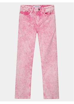 Calvin Klein Jeans Jeansy IG0IG02270 Różowy Straight Fit ze sklepu MODIVO w kategorii Spodnie dziewczęce - zdjęcie 181036238
