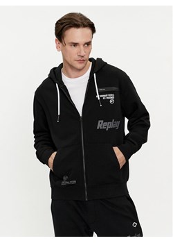 Replay Bluza M6706.000.21842 Czarny Regular Fit ze sklepu MODIVO w kategorii Bluzy męskie - zdjęcie 181036267