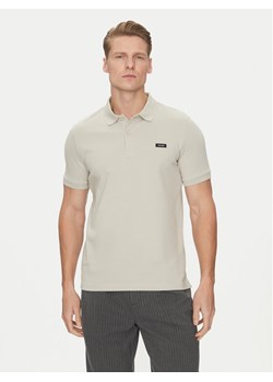 Calvin Klein Polo K10K111196 Szary Slim Fit ze sklepu MODIVO w kategorii T-shirty męskie - zdjęcie 181036399