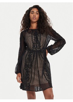 TWINSET Sukienka koktajlowa 241TP2030 Czarny Loose Fit ze sklepu MODIVO w kategorii Sukienki - zdjęcie 181036489
