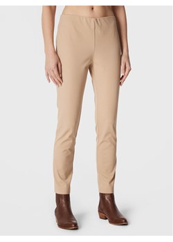 Lauren Ralph Lauren Spodnie materiałowe 200631310018 Beżowy Slim Fit ze sklepu MODIVO w kategorii Spodnie damskie - zdjęcie 181036615