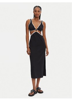 Seafolly Sukienka letnia Beach Bound 55111-DR Czarny Slim Fit ze sklepu MODIVO w kategorii Sukienki - zdjęcie 181036657
