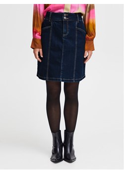 Fransa Spódnica jeansowa 20612738 Granatowy Regular Fit ze sklepu MODIVO w kategorii Spódnice - zdjęcie 181036738