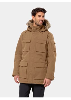 Jack Wolfskin Parka Glacier Canyon 1107674 Brązowy Regular Fit ze sklepu MODIVO w kategorii Kurtki męskie - zdjęcie 181036817