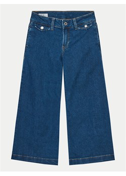 Pepe Jeans Jeansy Wide Leg Jeans Mw Jr PG201680 Niebieski Relaxed Fit ze sklepu MODIVO w kategorii Spodnie dziewczęce - zdjęcie 181037025