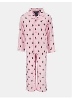 Polo Ralph Lauren Piżama 4P0143 Różowy Regular Fit ze sklepu MODIVO w kategorii Piżamy dziecięce - zdjęcie 181037115