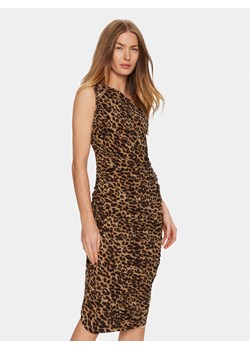 NORMA KAMALI Sukienka koktajlowa KK4223PL667438 Brązowy Slim Fit ze sklepu MODIVO w kategorii Sukienki - zdjęcie 181037268