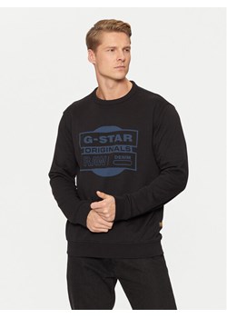 G-Star Raw Bluza Originals D25441-D797 Czarny Regular Fit ze sklepu MODIVO w kategorii Bluzy męskie - zdjęcie 181037288