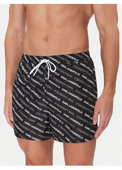 KARL LAGERFELD Szorty kąpielowe A2M46063 Czarny Regular Fit ze sklepu MODIVO w kategorii Kąpielówki - zdjęcie 181037298