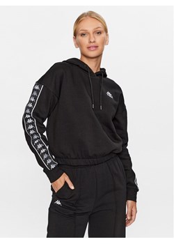 Kappa Bluza 313024 Czarny Regular Fit ze sklepu MODIVO w kategorii Bluzy damskie - zdjęcie 181037565