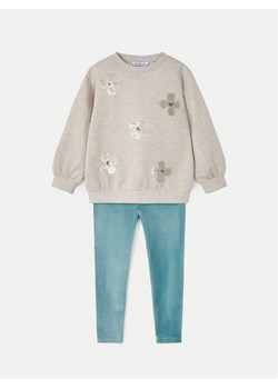 Mayoral Komplet bluza i legginsy 4706 Zielony Regular Fit ze sklepu MODIVO w kategorii Komplety dziewczęce - zdjęcie 181037587