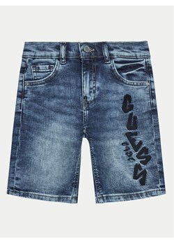 Guess Szorty jeansowe L4GD18 D4GV0 Granatowy Regular Fit ze sklepu MODIVO w kategorii Spodenki chłopięce - zdjęcie 181037596
