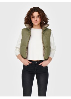ONLY Bezrękawnik Ricky 15245572 Zielony Regular Fit ze sklepu MODIVO w kategorii Kamizelki damskie - zdjęcie 181037695