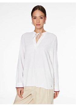 Tommy Hilfiger Bluzka WW0WW37994 Biały Regular Fit ze sklepu MODIVO w kategorii Bluzki damskie - zdjęcie 181037727