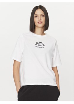 Columbia Koszulka techniczna North Cascades™ Relaxed Tee Biały Regular Fit ze sklepu MODIVO w kategorii Bluzki damskie - zdjęcie 181037919