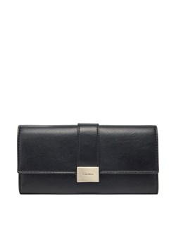 Calvin Klein Duży Portfel Damski Hardware Snap Large Wallet K60K612964 Czarny ze sklepu MODIVO w kategorii Portfele damskie - zdjęcie 181038086