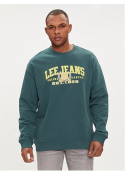 Lee Bluza Varsity 112349109 Zielony Regular Fit ze sklepu MODIVO w kategorii Bluzy męskie - zdjęcie 181038147