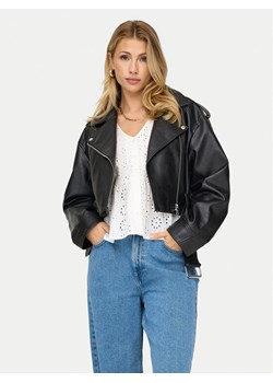 ONLY Kurtka z imitacji skóry Vera 15321935 Czarny Regular Fit ze sklepu MODIVO w kategorii Kurtki damskie - zdjęcie 181038177
