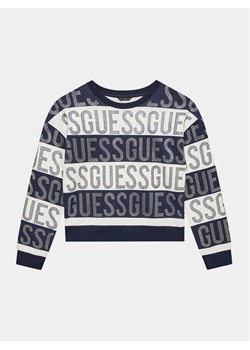 Guess Bluza J3YQ09 KAE30 Granatowy Regular Fit ze sklepu MODIVO w kategorii Bluzy chłopięce - zdjęcie 181038189