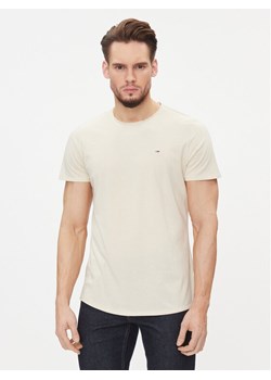 Tommy Jeans T-Shirt Jaspe DM0DM09586 Beżowy Slim Fit ze sklepu MODIVO w kategorii T-shirty męskie - zdjęcie 181038458