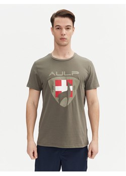 Aulp Kamizelka Mocco Khaki Slim Fit ze sklepu MODIVO w kategorii Kamizelki męskie - zdjęcie 181038499