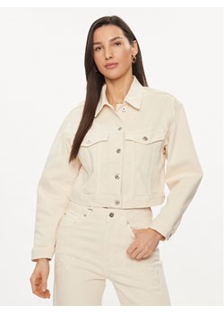 United Colors Of Benetton Kurtka jeansowa 25Z2DN05C Écru Regular Fit ze sklepu MODIVO w kategorii Kurtki damskie - zdjęcie 181038518