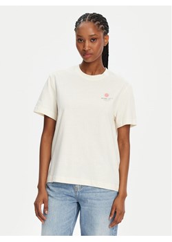 Mustang T-Shirt Floris 1016141 Écru Relaxed Fit ze sklepu MODIVO w kategorii Bluzki damskie - zdjęcie 181038546
