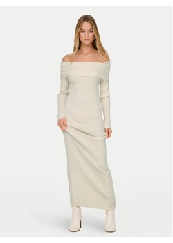 ONLY Sukienka dzianinowa Katia 15342132 Écru Regular Fit - id: 0000304768378 - marki ONLY - 181038547 ONLY Sukienka dzianinowa Katia 15342132 Écru Regular Fit ze sklepu MODIVO w kategorii Sukienki - zdjęcie 181038547