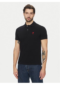 AMI PARIS Polo BFUPL001.760 Czarny Regular Fit ze sklepu MODIVO w kategorii T-shirty męskie - zdjęcie 181038568