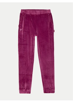 4F Spodnie dresowe 4FJWAW24TTROF753 Różowy Regular Fit ze sklepu MODIVO w kategorii Spodnie dziewczęce - zdjęcie 181038585