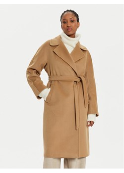 Weekend Max Mara Płaszcz wełniany Cascia 2425016082 Beżowy Regular Fit ze sklepu MODIVO w kategorii Płaszcze damskie - zdjęcie 181038589