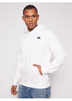 Kappa Bluza 707390 Biały Regular Fit ze sklepu MODIVO w kategorii Bluzy męskie - zdjęcie 181038695