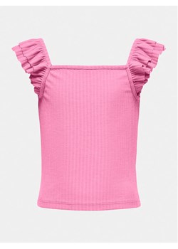 Kids ONLY Top Nella 15317829 Różowy Slim Fit ze sklepu MODIVO w kategorii Bluzki dziewczęce - zdjęcie 181038807