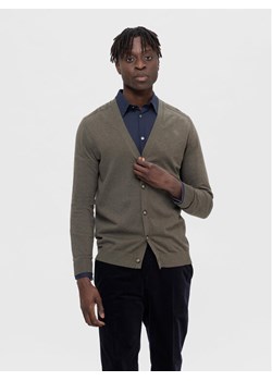 Selected Homme Kardigan Berg 16090146 Zielony Regular Fit ze sklepu MODIVO w kategorii Swetry męskie - zdjęcie 181038887
