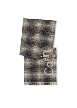 Calvin Klein Szalik Check Scarf K50K510989 Czarny ze sklepu MODIVO w kategorii Szaliki męskie - zdjęcie 181039088