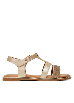 Tommy Hilfiger Sandały T3A2-33781-1372 M Złoty ze sklepu MODIVO w kategorii Sandały dziecięce - zdjęcie 181039146