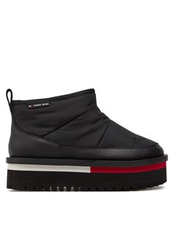 Tommy Jeans Śniegowce Tjw Nylon Flatform Boot Wl EN0EN02689 Czarny ze sklepu MODIVO w kategorii Śniegowce damskie - zdjęcie 181039269