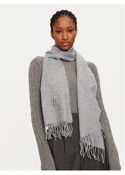 LAUREN RALPH LAUREN Szalik 454960039005 Szary ze sklepu MODIVO w kategorii Szaliki i chusty damskie - zdjęcie 181039278